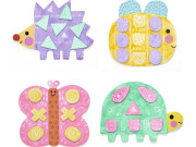 Kreativní sada Zvířátka a prstové barvy Djeco