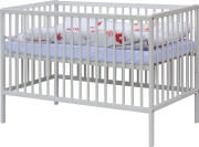 Dětská postýlka bílá s kompletní výbavou 120 x 60 cm Soly Scarlett