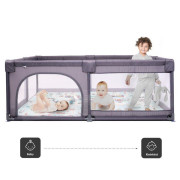 Ohrádka Playpark Grey s matrací BabyGo