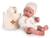 Realistická panenka miminko s celovinylovým tělem 42 cm Lui 50424 Antonio Juan