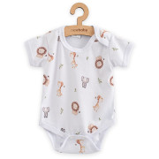 Kojenecké body s krátkým rukávem safari New Baby For Babies