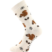 Ponožky dětské froté Sibiř 08 ABS s obrázky dívčí(3 páry) 