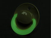Šidítko silikonové symetrické svíticí 2 ks 6 m+ Bebeconfort Sand/Green