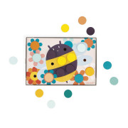 Dřevěná mozaika s předlohami Zvířata velké kolíky Janod