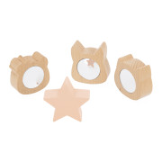 Dřevěné třídění tvarů s látkami Pure Janod