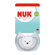 Dudlík Perfect Match Air bear 18 m+ 1 ks Nuk