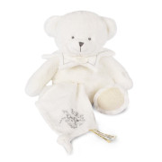 Dárková sada Plyšový medvídek s dečkou 30 cm béžový Doudou