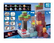 Magnetická stavebnice Minecraft Diamond Lava TNT 87 ks