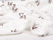 Letní bavlněná deka buldočci