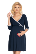 Těhotenská noční košile 3/4 rukáv Granát Vel.L/XL