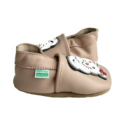 Kožené capáčky Hopi Hop Barefoot Vel. XXL (2-3 roky) KOČIČKA BIBI