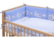 Dětská postýlka s kompletní výbavou Toro Scarlett 120 x 60 cm - modrá