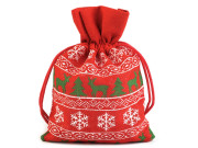 Vánoční dárkový pytlík 10x15 cm