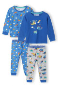 Pyžamo chlapecké 2pack, Minoti, 15pj 9, modrá
