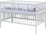 Dětská postýlka s kompletní výbavou bílá 120 x 60 cm Afrika béžová Scarlett 