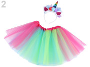 Karnevalový kostým - jednorožec multicolor