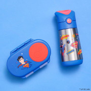 Termoska na pití s brčkem 350 ml Superman b.box