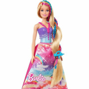 Barbie princezna s barevnými vlasy herní set