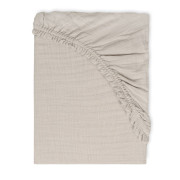 Mušelínové prostěradlo s gumou 58 x 110 x 8 cm béžové BabyMatex