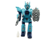 Robot MECHA s efekty páry modrý 32 cm