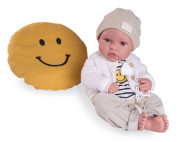 Realistická panenka miminko s celovinylovým tělem 42 cm Erika 50423 Antonio Juan