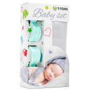 Baby set - bambusová osuška + kočárkový kolíček