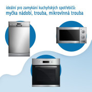 Bezpečnostní zámek na dvířka trouby, odolný proti teplu 1 ks Sipo