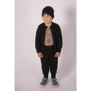 Mikina hřejivá rozepínací černá Little Angel