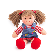 Látková panenka Hattie 28 cm Bigjigs Toys