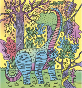 Sada maxi Malování Dinosaurus Janod Atelier 
