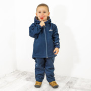 Dětská zimní softshellová bunda s beránkem Navy blue Esito Vel. 128