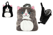 Batoh kočka plyš 23x26 cm 