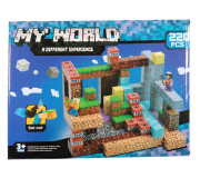 Velká magnetická stavebnice Minecraft Iron Diamond Gold TNT 220 ks