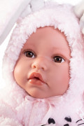 Realistická panenka miminko s celovinylovým tělem 42 cm Erika 50419 Antonio Juan