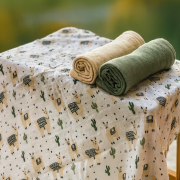 Sada plen bambusová mušelínová 3 ks Moussy 68 x 68 cm Petite&Mars