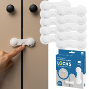 Bezpečnostní zámky na skříňky a zásuvky sada 10 ks Sipo