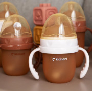 Kojenecká lahev pro kojené děti Eple 250 ml 6 m+ Kidnort