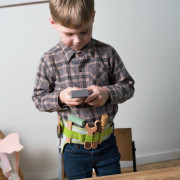 Playful Wood dřevěný opasek s nářadím 11 ks