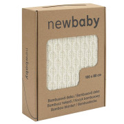 Bambusová pletená deka New Baby se vzorem 100 x 80 cm