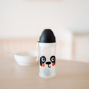 Lahev nevylévací sportovní se slámkou a závažím BabiesBoo 350 ml Canpol babies 