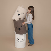 Koš na hračky Premium Bouclé se šňůrkou 43 l Sipo