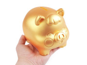 Zlaté prasátko pro štěstí/pokladnička