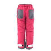 Kalhoty sportovní outdoorové, podšité fleezovou podšívkou vínová Pidilidi