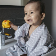 Mušelínová osuška Blenker s kapucí 100x70 cm KipKep