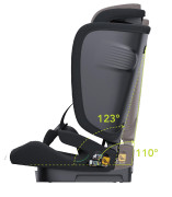 Sklápěcí autosedačka Neocare iSize 76-150 cm black Asalvo