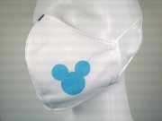 Látková respirační rouška - pro děti 3 - 6 let jednovrstvá Mickey modrý