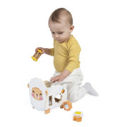 Farma Dřevěná motorická hračka Ovečka s mnoha aktivitami Janod