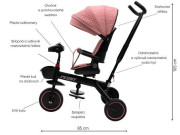 Dětská tříkolka Peony Eva Baby Mix