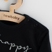 Kojenecké bavlněné body s krátkým rukávem New Baby Be Happy 