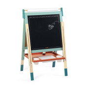 Oboustranná dřevěná magnetická tabule polohovatelná mentolová Janod